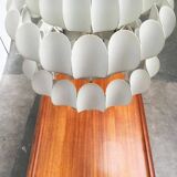 White metal pendant lamp from the mid-century by H. Zender for Temde.