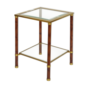 sellette laiton et verre