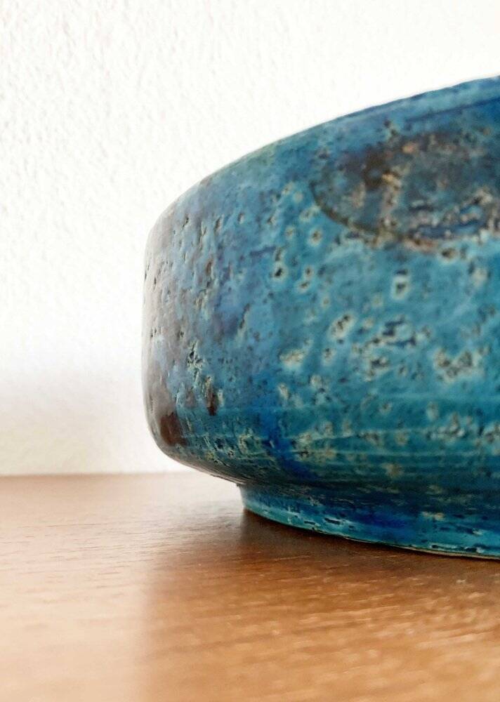 Fish pottery bowl by Aldo Londi for Bitossi, Italy, 1960s.