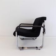 2 Cazzaro Bauhaus tubular steel armchairs