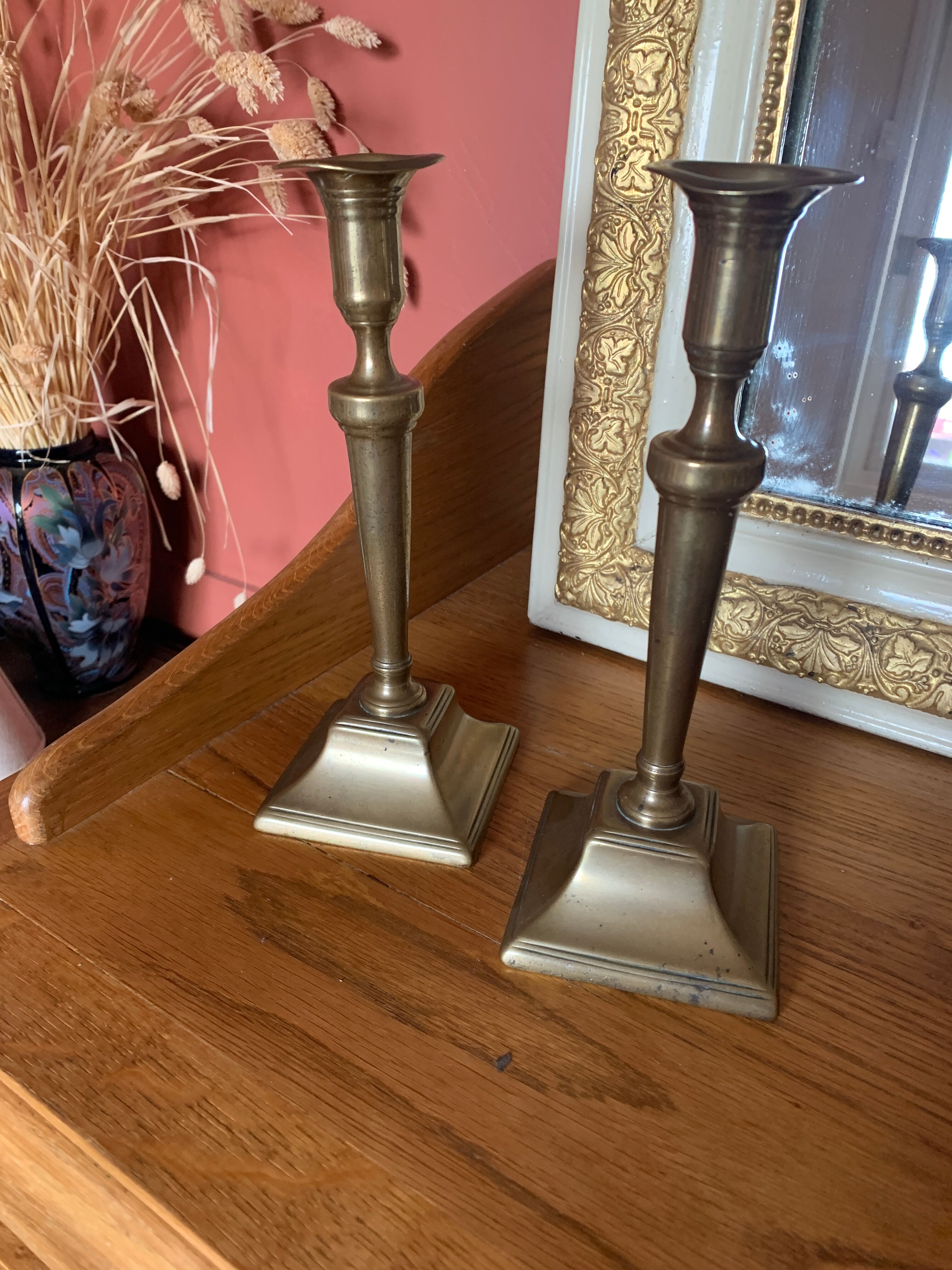 Massive brass chandeliers