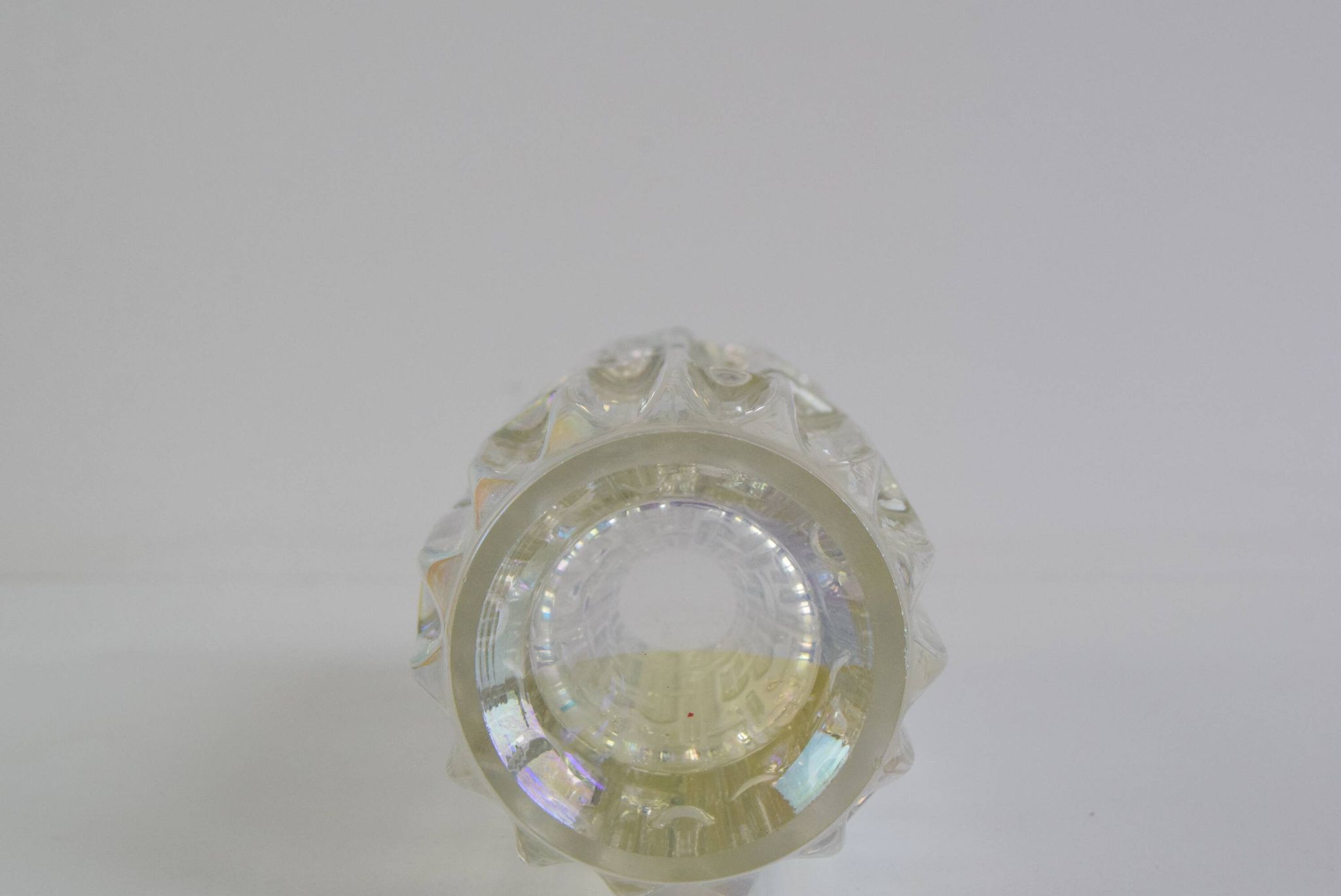 Original Frantisek Vizner Glass ´Maze´ Vase for sklo union Rosice 1960s