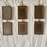Set of 6 Jyden Vintage Gold Brass Picture Frames