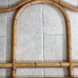 Vintage rattan and bamboo headboard