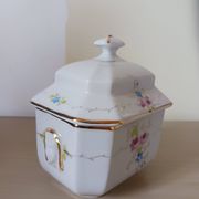 Sucrier vintage en porcelaine .
