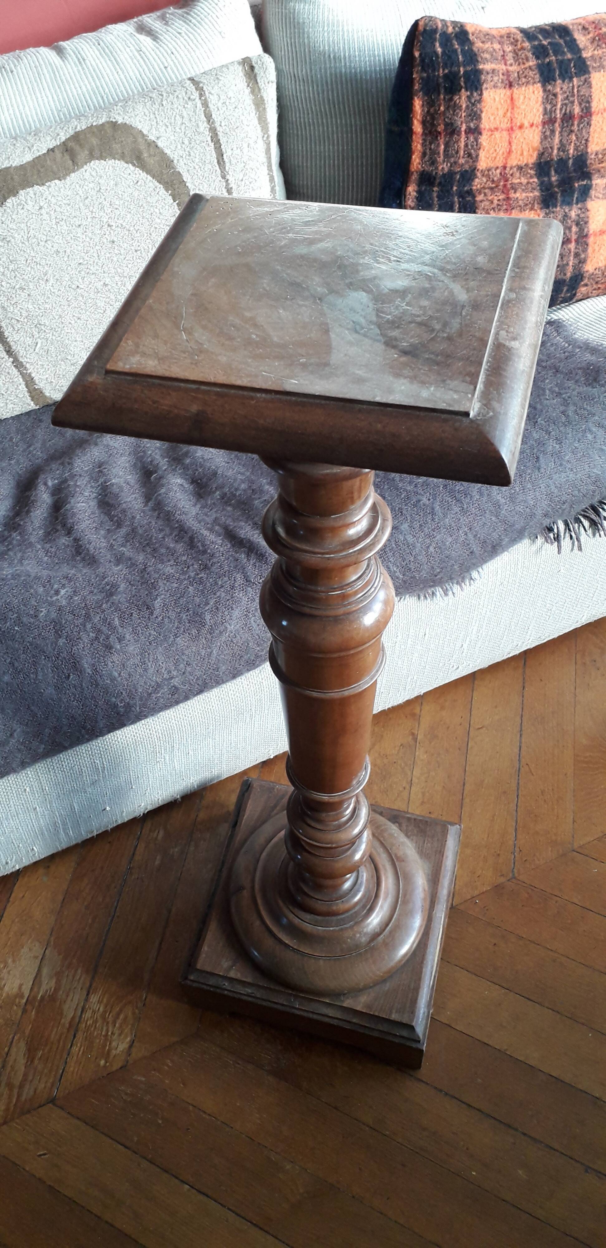 Old wooden column