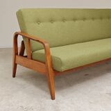 Green Banquette Daybed from Czechoslovakia 1960