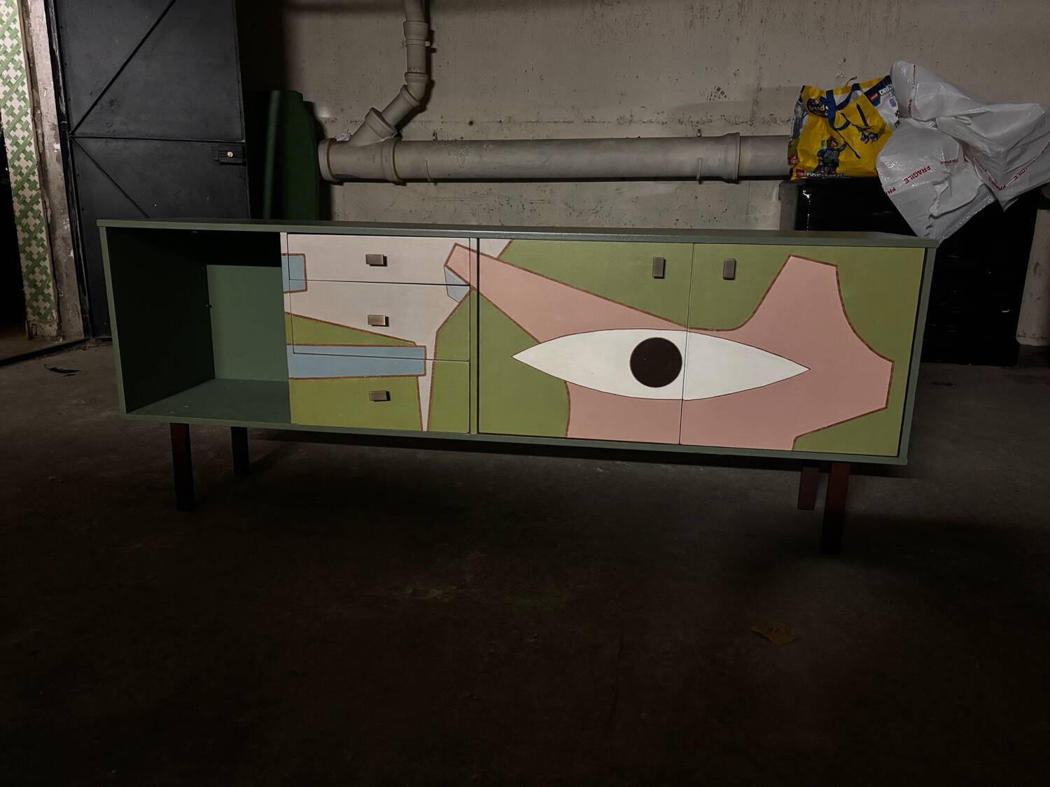 Furniture painted by Pierre Malbec