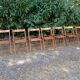 Vintage wooden folding chairs