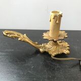 Lampe bougeoir a main laiton vintage