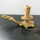 Former bougeoir lamp a main vintage brass