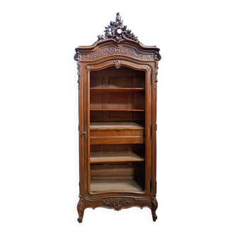 Rococo library in walnut