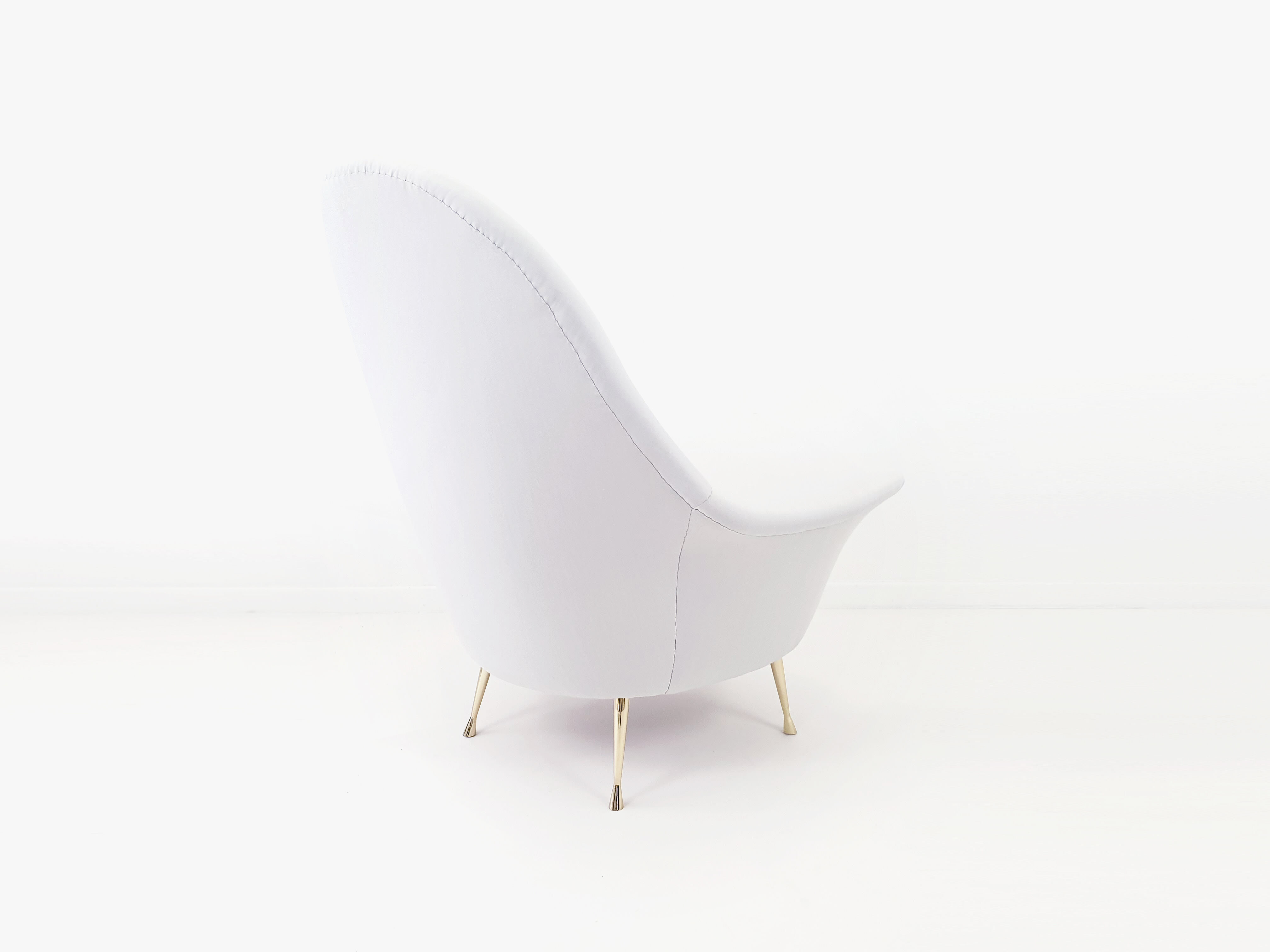 Grey Italian armchair circa 1950