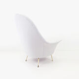 Grey Italian armchair circa 1950