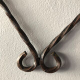 Wrought iron wall plant holder