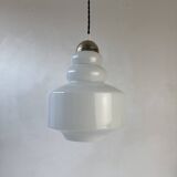 Ancienne suspension opaline 1970 vintage