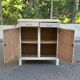 Buffet vintage en bois beige 1950 style parisien mado