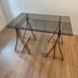 Vintage plexiglass desk by Marcello Gacita and Pierre Tiberi