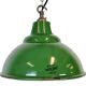 Industrial Green Enamel Factory Pendant Lamp from Maxlume, 1960s