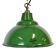 Industrial Green Enamel Factory Pendant Lamp from Maxlume, 1960s