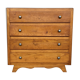 Chest of drawers vintage oak feet compass retro 1950 4 drawers