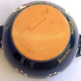 Blue ceramic Alsace bowl with storks