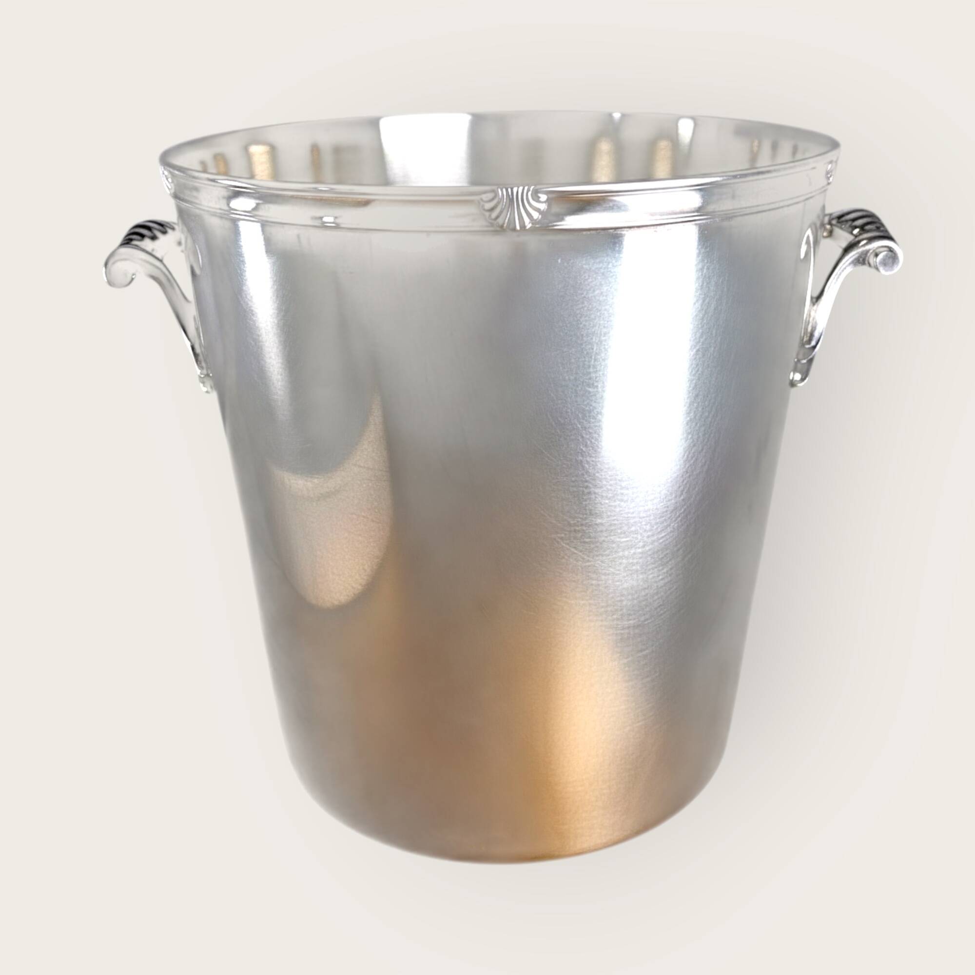 Ercuis silver-plated champagne bucket, France 1950s