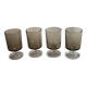 4 Luminarc stemmed glasses, Sweden model, 1970s