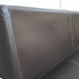 Leather office bench