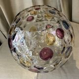 Vase boule vintage nemo borske sklo max kannegiesseren cristal de bohême