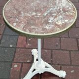 Ancienne table bistrot marbre ronde