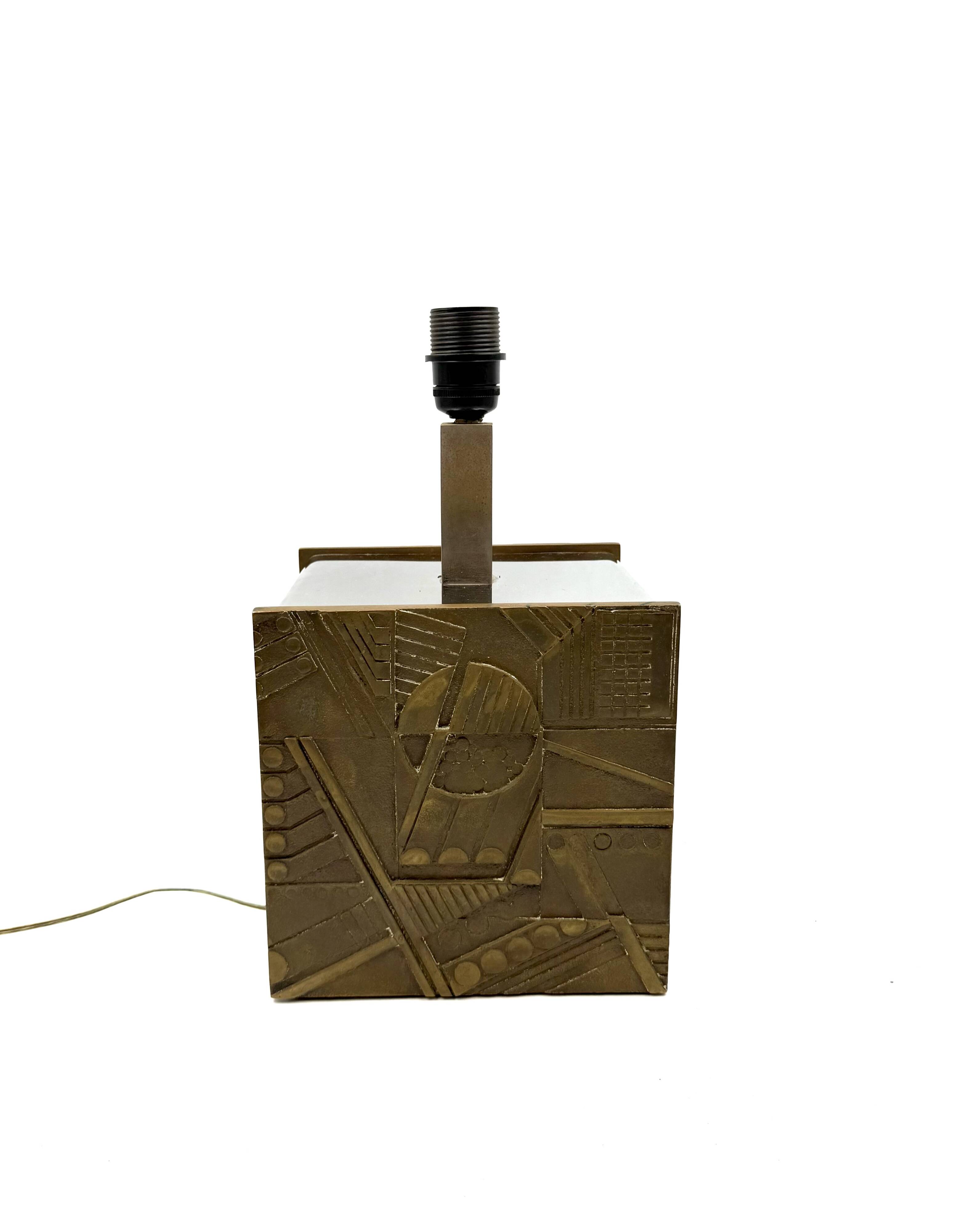 Luciano Frigerio, Hollywood Regency table lamp base, Italy 1970