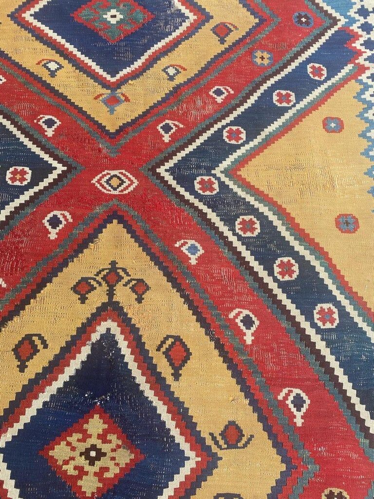 Kilim Qashqai ancient tribal 300x145 cm