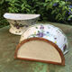Pair of Nevers earthenware flower makers early nineteenth