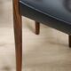 Set of 4 Scandinavian Danish chairs in rosewood and skai, 1960
