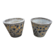 Pair of cement basins and tiles from the 50s