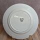 Flat plate ironstone Saint-Amand – Model Denise – Green decoration