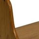 Vintage wooden wall shelve rack bookshelf in pinewood  minimalist design