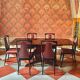 1950 Italian Midcentury Modern Mahogany and Rosewood Dining set, attributed to Osvaldo Borsani