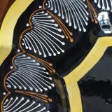 HB Quimper ceramic fruit bowl with beaded decoration