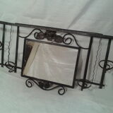 Locker room wall mirror 4 hooks