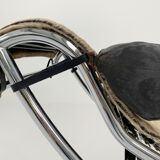 LC4 pony skin chaise longue Serial number 396 by Le Corbusier for Cassina, 1960