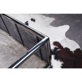 John Mascheroni console in chrome and marble, 1970