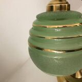 Old art deco brass lamp