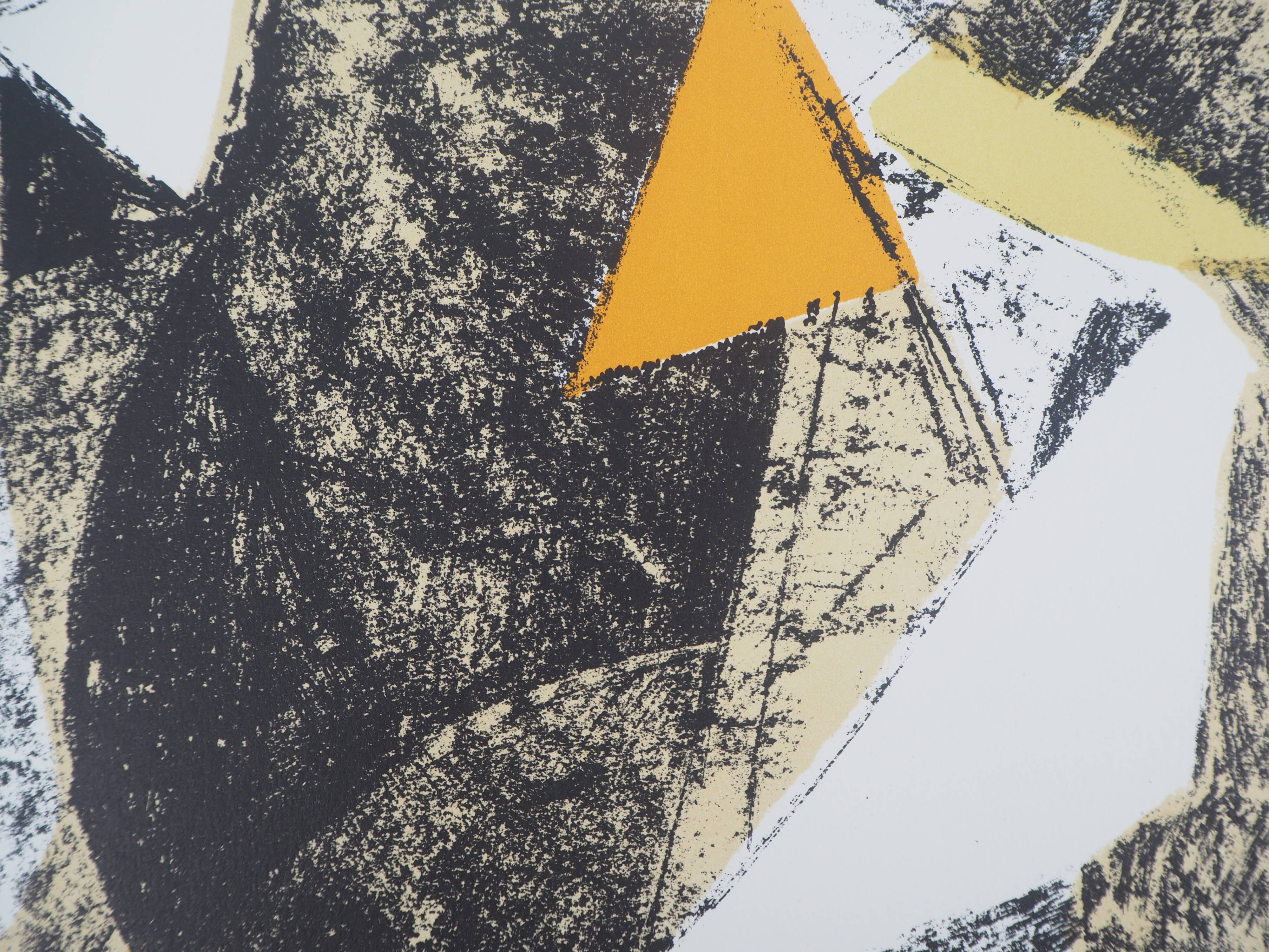 Marino marini: horse and rider - original lithograph