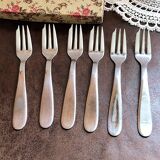Box of 6 vintage dessert or cake forks