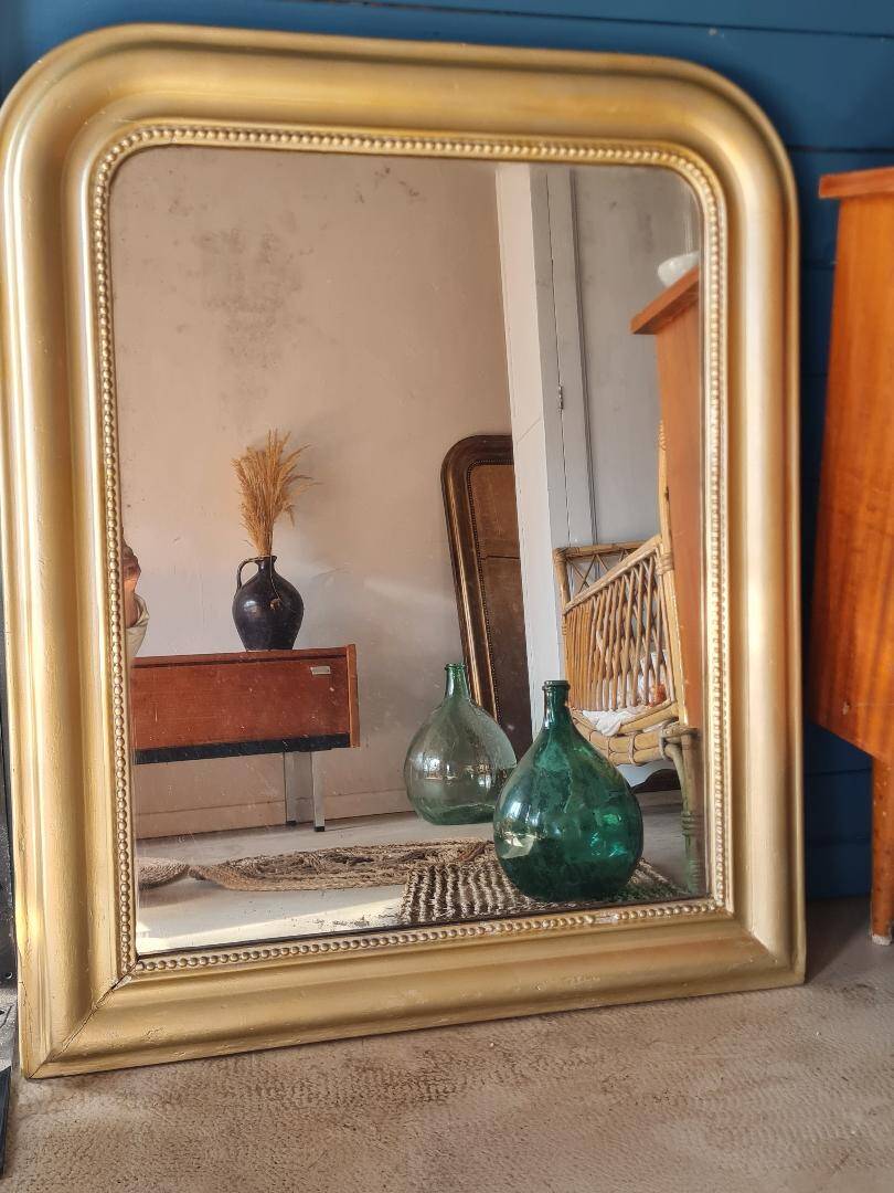 Miroir Louis Philippe doré 88 x 72