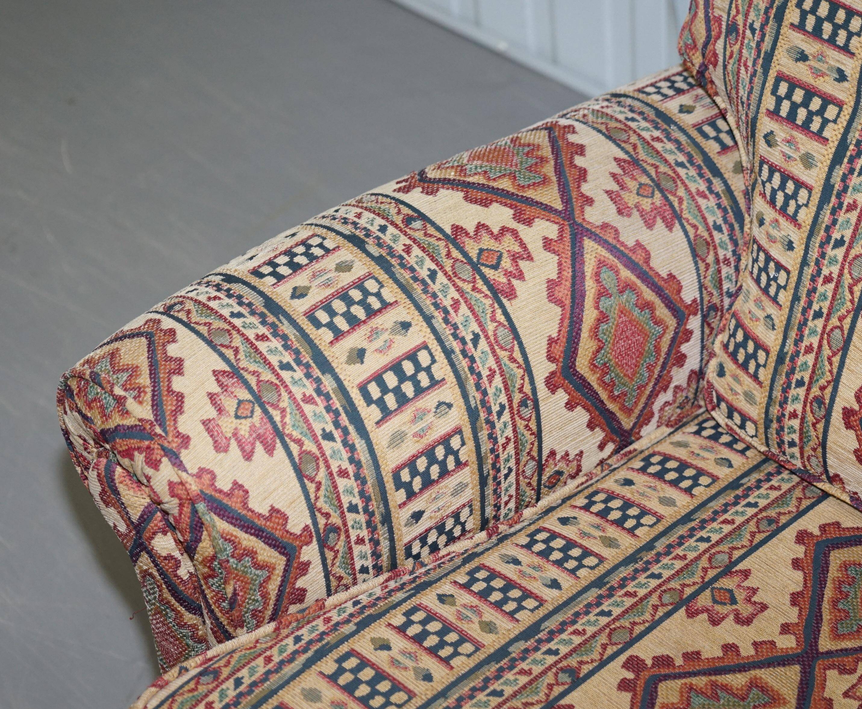 Art Deco style upholstered Kilim sofa