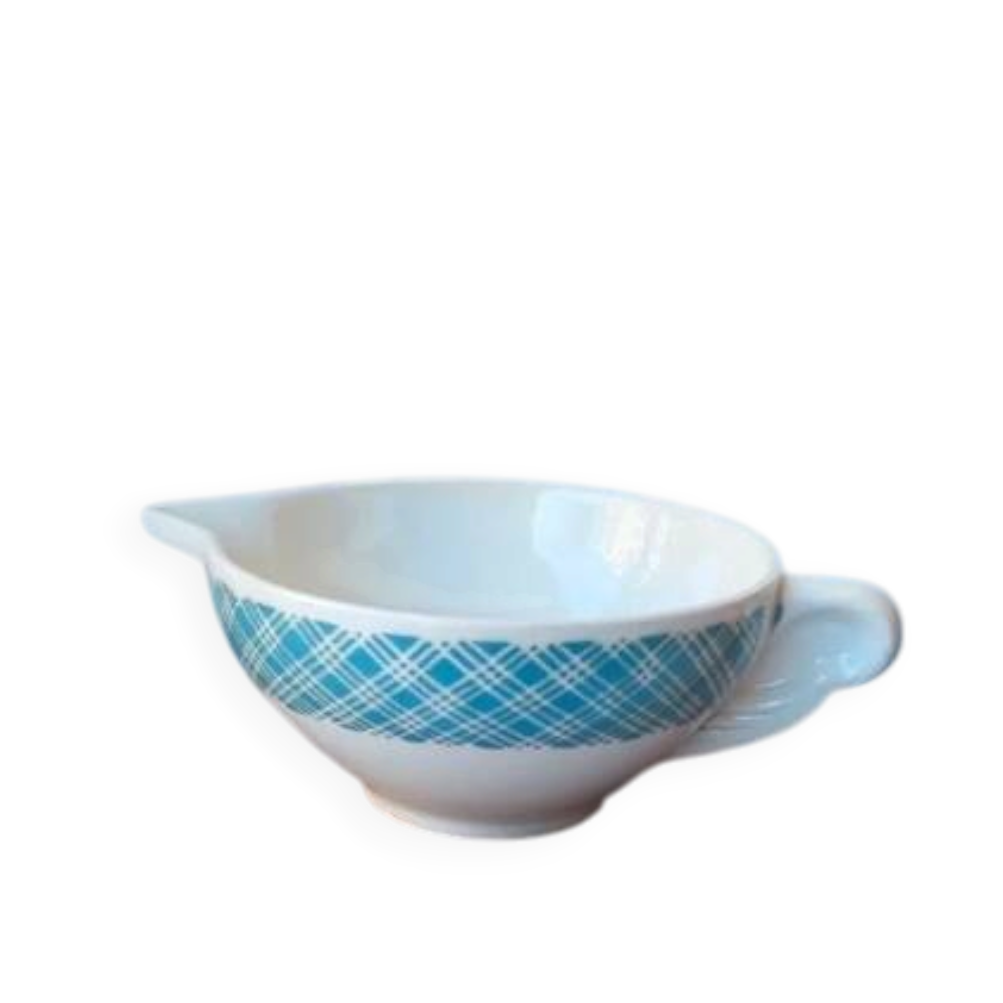 Saucière St Amand Numéro 2079 vichy bleu vintage