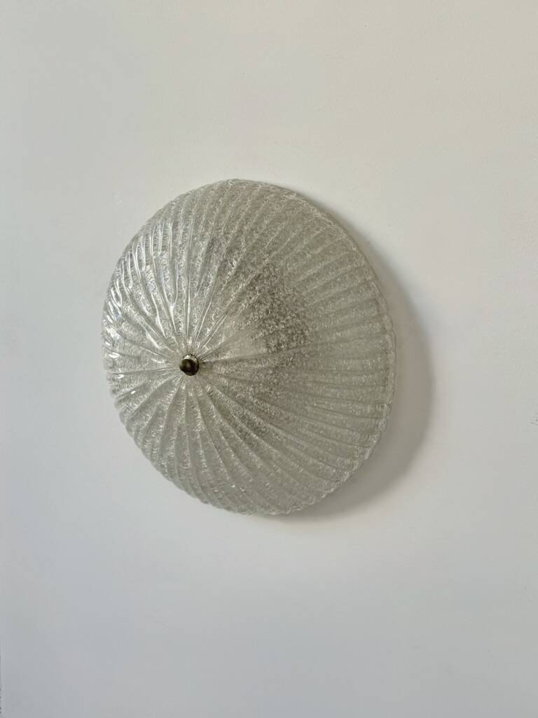 Vintage XL Murano glass wall light, Italy, 1970.